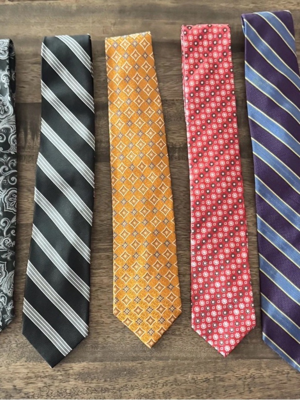 Men's Assorted Silk Neck Ties, Lot of 7 Michael Kors, Jos A Bank, Nordstroms